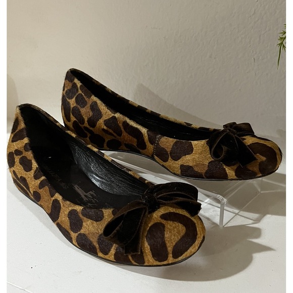 BCBG Max Azria Flat Shoes Womens Size 5 1/2 Animal Print Casual - Picture 4 of 9